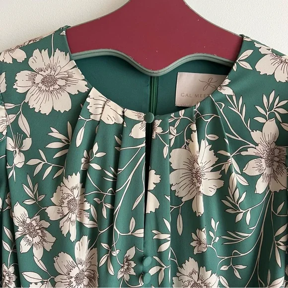 Gal Meets Glam Shannon Dress in Jade / Ivory - Picture 11 of 16